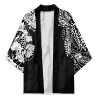 Japanese Irezumi and Hawaiian Polynesian Art Tattoo Kimono Black Color - Polynesian Pride