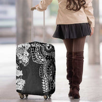 Japanese Irezumi and Hawaiian Polynesian Art Tattoo Luggage Cover Black Color - Polynesian Pride