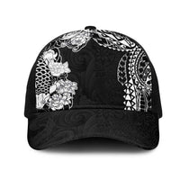 Japanese Irezumi and Hawaiian Polynesian Art Tattoo Mesh Trucker Cap Black Color LT03 One Size Black Black - Polynesian Pride