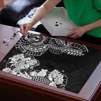 Japanese Irezumi and Hawaiian Polynesian Art Tattoo Puzzle Black Color LT03 - Polynesian Pride