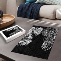 Japanese Irezumi and Hawaiian Polynesian Art Tattoo Puzzle Black Color LT03 - Polynesian Pride