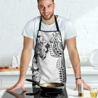 Japanese Irezumi and Hawaiian Polynesian Art Tattoo Apron White Color LT03 - Polynesian Pride