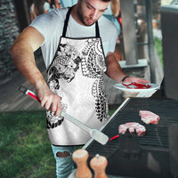 Japanese Irezumi and Hawaiian Polynesian Art Tattoo Apron White Color LT03 - Polynesian Pride