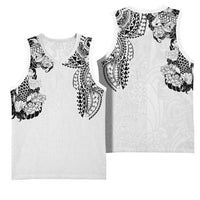 Japanese Irezumi and Hawaiian Polynesian Art Tattoo Basketball Jersey White Color LT03 - Polynesian Pride