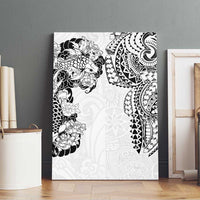 Japanese Irezumi and Hawaiian Polynesian Art Tattoo Canvas Wall Art White Color LT03 - Polynesian Pride