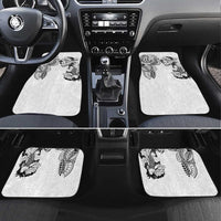 Japanese Irezumi and Hawaiian Polynesian Art Tattoo Car Mats White Color - Polynesian Pride