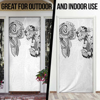 Japanese Irezumi and Hawaiian Polynesian Art Tattoo Door Cover White Color - Polynesian Pride