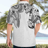 Japanese Irezumi and Hawaiian Polynesian Art Tattoo Hawaiian Shirt White Color - Polynesian Pride