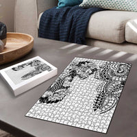 Japanese Irezumi and Hawaiian Polynesian Art Tattoo Puzzle White Color LT03 - Polynesian Pride