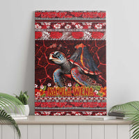 Hawaii KaUla Wena Volcano Turtle Canvas Wall Art Lava and Tropical Plants Tribal Pattern LT03 - Polynesian Pride