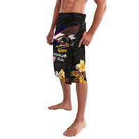 American Samoa Fue and Kava Bowl Lavalava Plumeria and Polynesian Pattern LT03 - Polynesian Pride