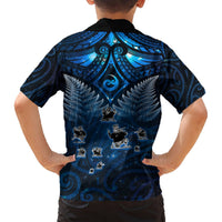 New Zealand Matariki Hawaiian Shirt Maori Pattern and Kiwi Bird Haka Dance Sky Night LT03 - Polynesian Pride