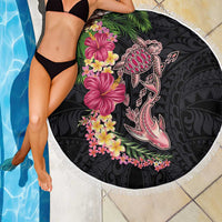Hawaiian Tropical Plants Turtle and Shark Beach Blanket Polynesian Art Tattoo LT03 - Polynesian Pride