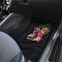 Hawaiian Tropical Plants Turtle and Shark Car Mats Polynesian Art Tattoo
