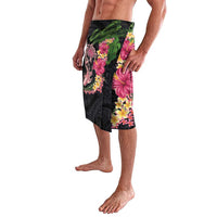 Hawaiian Tropical Plants Turtle and Shark Lavalava Polynesian Art Tattoo