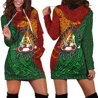 Papua New Guinea East Sepik Province Hoodie Dress Tribal Crocodile Birds of Paradise Melanesian Tattoo