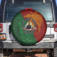 Papua New Guinea East Sepik Province Spare Tire Cover Tribal Crocodile Birds of Paradise Melanesian Tattoo