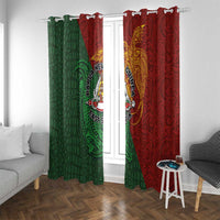 Papua New Guinea East Sepik Province Window Curtain Tribal Crocodile Birds of Paradise Melanesian Tattoo