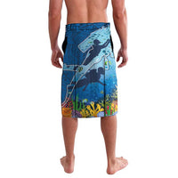 Polynesian Scuba Diving Lavalava Beauty Corals with Underwater and Polynesian Pattern LT03 - Polynesian Pride