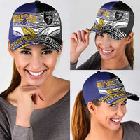 Niue and Aotearoa Rugby Classic Cap Hiapo with Maori Moko Tribal Heritage Tattoos LT03 - Polynesian Pride