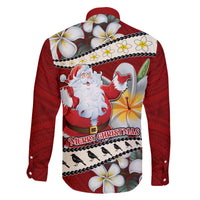 Tahiti Christmas Family Matching Short Sleeve Bodycon Dress and Hawaiian Shirt Tiare Flowers and Pomarea Nigra with Polynesian Pattern LT03 - Polynesian Pride