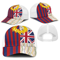 Hawaiian Tropical Plants Lei Baseball Net Cap National Flag Style LT03 - Polynesian Pride