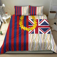 Hawaiian Tropical Plants Lei Bedding Set National Flag Style - Polynesian Pride