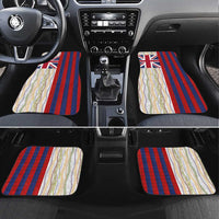 Hawaiian Tropical Plants Lei Car Mats National Flag Style - Polynesian Pride