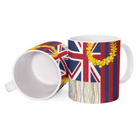Hawaiian Tropical Plants Lei Ceramic Mug National Flag Style LT03 - Polynesian Pride