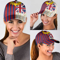 Hawaiian Tropical Plants Lei Classic Cap National Flag Style LT03 - Polynesian Pride