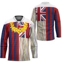 Hawaiian Tropical Plants Lei Hockey Jersey National Flag Style LT03 - Polynesian Pride