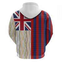 Hawaiian Tropical Plants Lei Hoodie National Flag Style - Polynesian Pride