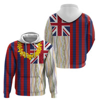 Hawaiian Tropical Plants Lei Hoodie National Flag Style - Polynesian Pride