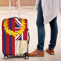 Hawaiian Tropical Plants Lei Luggage Cover National Flag Style - Polynesian Pride