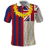 Hawaiian Tropical Plants Lei Polo Shirt National Flag Style LT03 Multicolor - Polynesian Pride