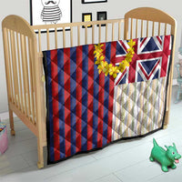 Hawaiian Tropical Plants Lei Quilt National Flag Style - Polynesian Pride