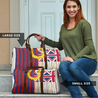 Hawaiian Tropical Plants Lei Travel Bag National Flag Style - Polynesian Pride