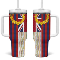 Hawaiian Tropical Plants Lei Tumbler With Handle National Flag Style - Polynesian Pride