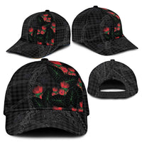 Hawaiian Kakau Art Classic Cap Taro Leaves with Ohia Lehua and Pakala Pattern - Polynesian Pride