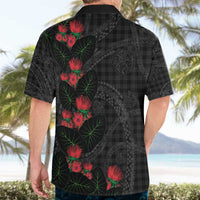 Hawaiian Kakau Art Hawaiian Shirt Taro Leaves with Ohia Lehua and Pakala Pattern - Polynesian Pride