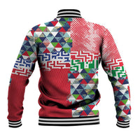 Hawaiian Floral Kakau Tropical Leaves-Sporty Style Baseball Jacket LT03 - Polynesian Pride