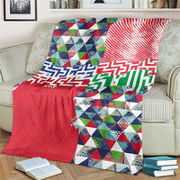 Hawaiian Floral Kakau Tropical Leaves-Sporty Style Blanket LT03 - Polynesian Pride