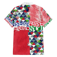 Hawaiian Floral Kakau Tropical Leaves-Sporty Style Hawaiian Shirt