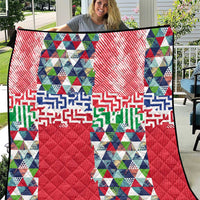 Hawaiian Floral Kakau Tropical Leaves-Sporty Style Quilt