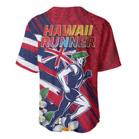 Hawaii Runner-Kakau Art with Lei and Plumeria Baseball Jersey