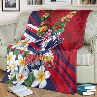 Hawaii Runner-Kakau Art with Lei and Plumeria Blanket LT03 - Polynesian Pride