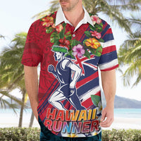 Hawaii Runner-Kakau Art with Lei and Plumeria Hawaiian Shirt LT03 - Polynesian Pride