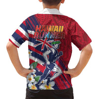 Hawaii Runner-Kakau Art with Lei and Plumeria Hawaiian Shirt LT03 - Polynesian Pride