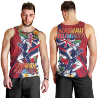 Hawaii Runner-Kakau Art with Lei and Plumeria Men Tank Top LT03 - Polynesian Pride