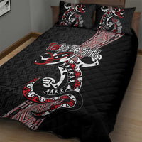 Aotearoa Toitu Te Tiriti Taniko Quilt Bed Set Maori Taniwha Haka - Honour the Treaty LT03 - Polynesian Pride